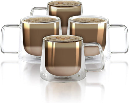 8.5 oz Double Walled Glass Coffee Drink