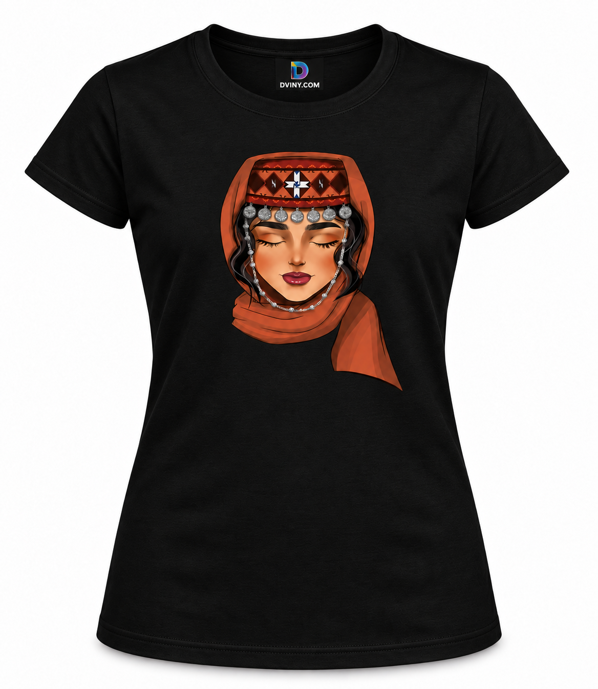 Armenian Taraz Girl feminine-cut T-shirt in black