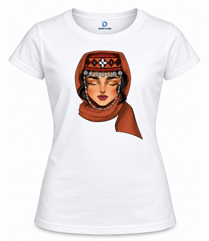Armenian Taraz Girl feminine-cut T-shirt in white